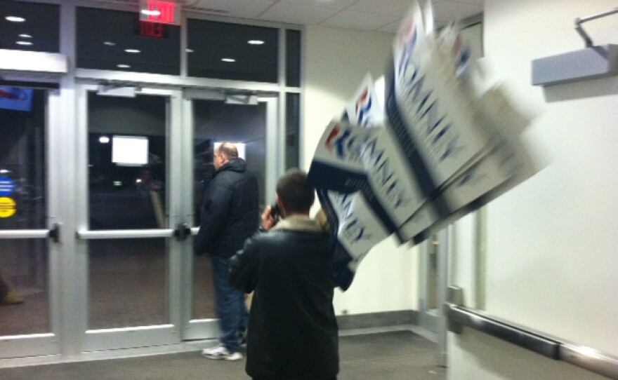 End of the night at Romney HQ