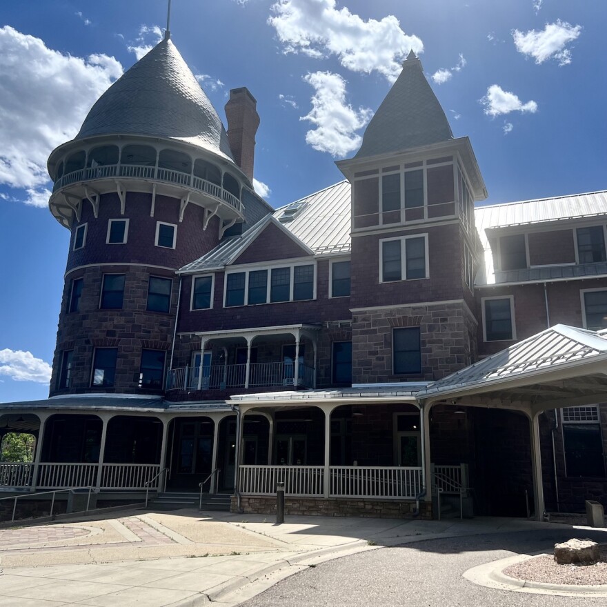 Historic Montezuma Hotel was built by the Atchison, Topeka & Santa Fe Railroad in the 1890s as a tourist icon