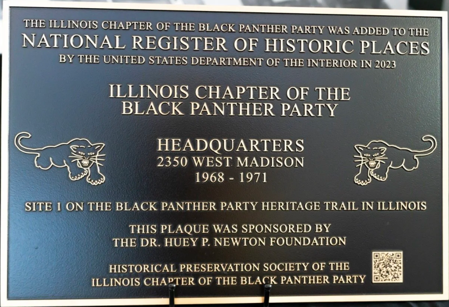 Historical market at the Black Panther Party headquarters.