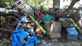 Deputy Kotlas says she takes plenty of photos when investigating an illegal dumpsite, like this one on Borden Street.
