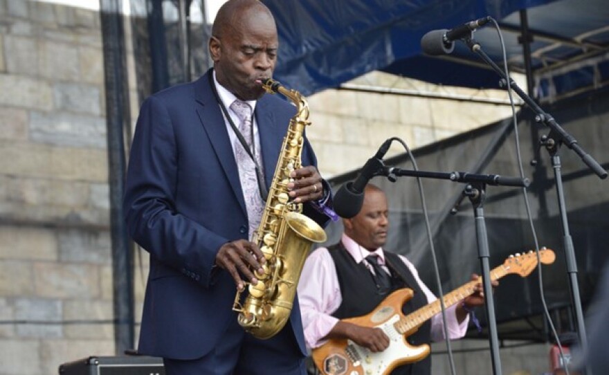 Maceo Parker, the legendary saxophone player for James Brown, performs in 2017.