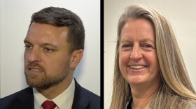 Republicans former state representative Jay Edwards (L) and Sen. Kristina Roegner (R) are running for state treasurer.