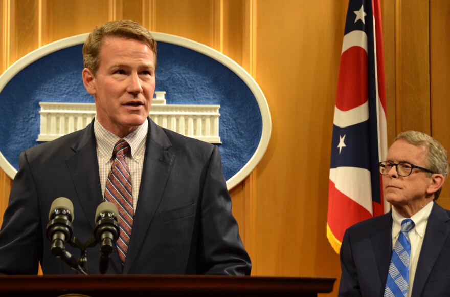 Lt. Gov. Jon Husted with Gov. Mike DeWine