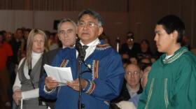 in 2009 testifying before Department of Interior Secretary Ken Salazar. (Photo courtesy of Department of Interior)