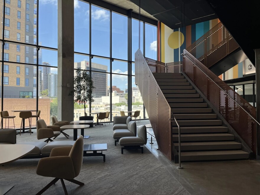 The fourth floor of UT San Antonio's San Pedro II on Dolorosa Street on June 17, 2026.
