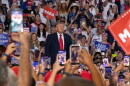 President Donald Trump speaks at a rally in Myrtle Beach, South Carolina, on Aug. 21, 2026.