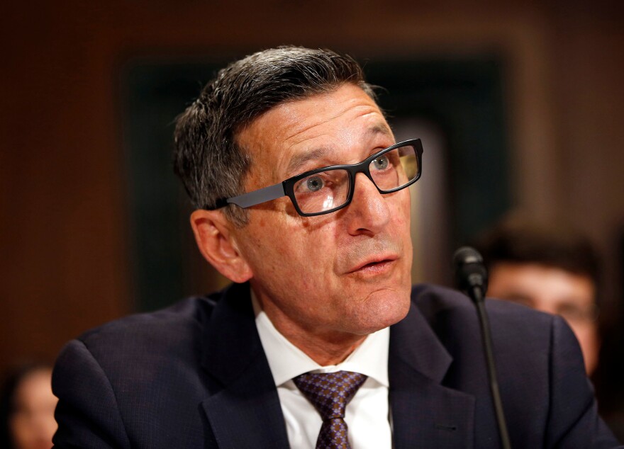 Michael Botticelli, former director of the Office of National Drug Control Policy, testifies during a Senate Judiciary Committee hearing on attacking America's epidemic of heroin and prescription drug abuse.