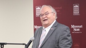 Former Congressman Billy Long speaks at Missouri State University on October 14, 2025.