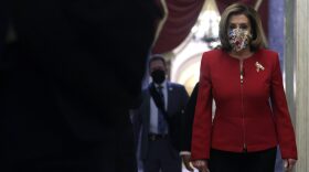 U.S. Speaker Rep. Nancy Pelosi (D-CA) walks in a hallway at the U.S. Capitol in Washington, DC.