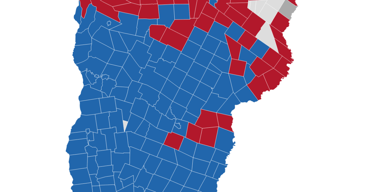 Vt Political Map More Vermonters voted for Trump in 2024 than in either previous ...