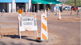 Sidewalk Closed Road Construction hero 