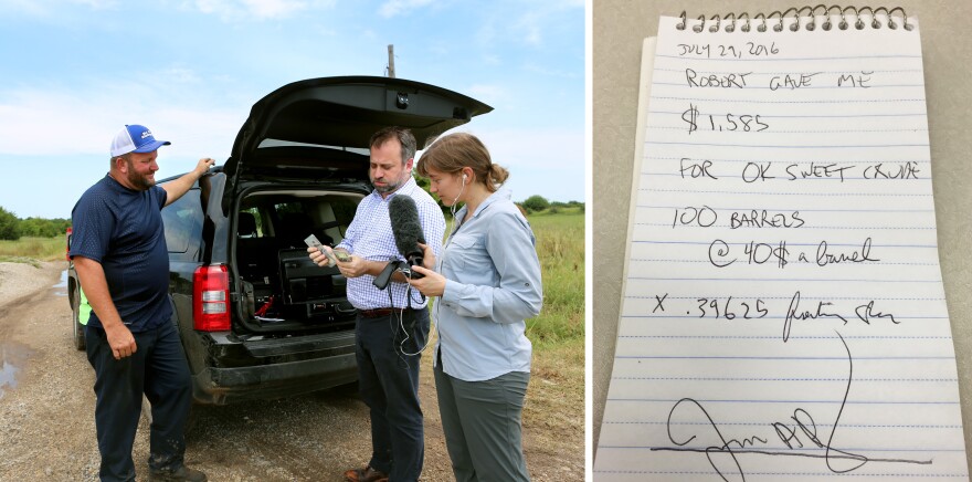 We haggled Bruns down to $40 per barrel. He was not expecting a cash payment — or our demand for a formal receipt.