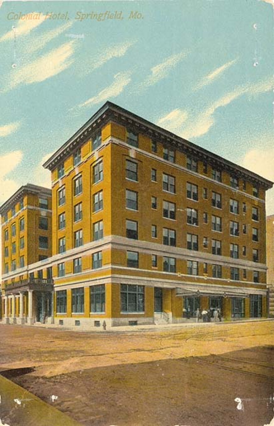 The Colonial Hotel, which once stood in downtown Springfield.