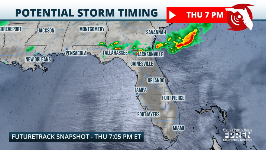 Risk for severe thunderstorms over North Florida, Panhandle on Thursday ...