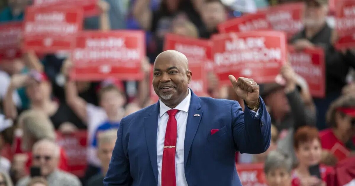 Former North Carolina Lieutenant Governor Mark Robinson sued for malicious prosecution