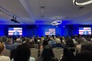 Donors settle in to listen to speeches from party leaders at New Hampshire Democrats' McIntyre-Shaheen Dinner, April 25, 2026.