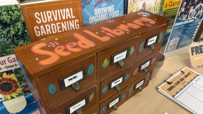 Seed library in the Miramar public library in Broward county