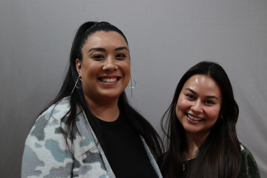 Christine Currie and Jacelyn Arradaza