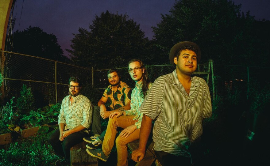 The Adam O'Farrill Quartet: Walter Stinson, Zack O'Farrill, Xavier Del Castillo, and O'Farrill.