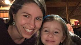 Avery Hoppa, with her 3-year-old daughter Zelda. Hoppa says she's "incredibly grateful" that she and her husband still have jobs. But she says it "feels weird to be a consumer right now" as many others are struggling financially.