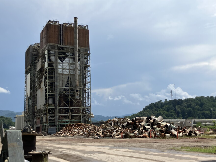 The former Pactiv Evergreen paper mill in Canton, as seen on Thursday, Aug. 13, 2026.