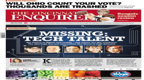 GateHouse Media, which owns the Columbus Dispatch, is buying Gannett Co., owner of USA Today and the Cincinnati Enquirer, for about $1.4 billion. 