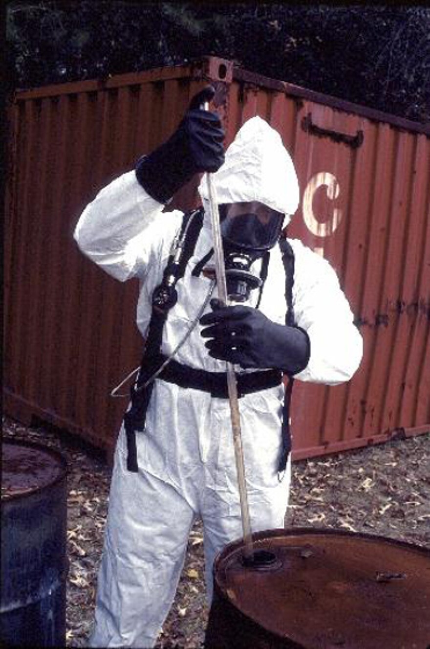 Hazmat worker.