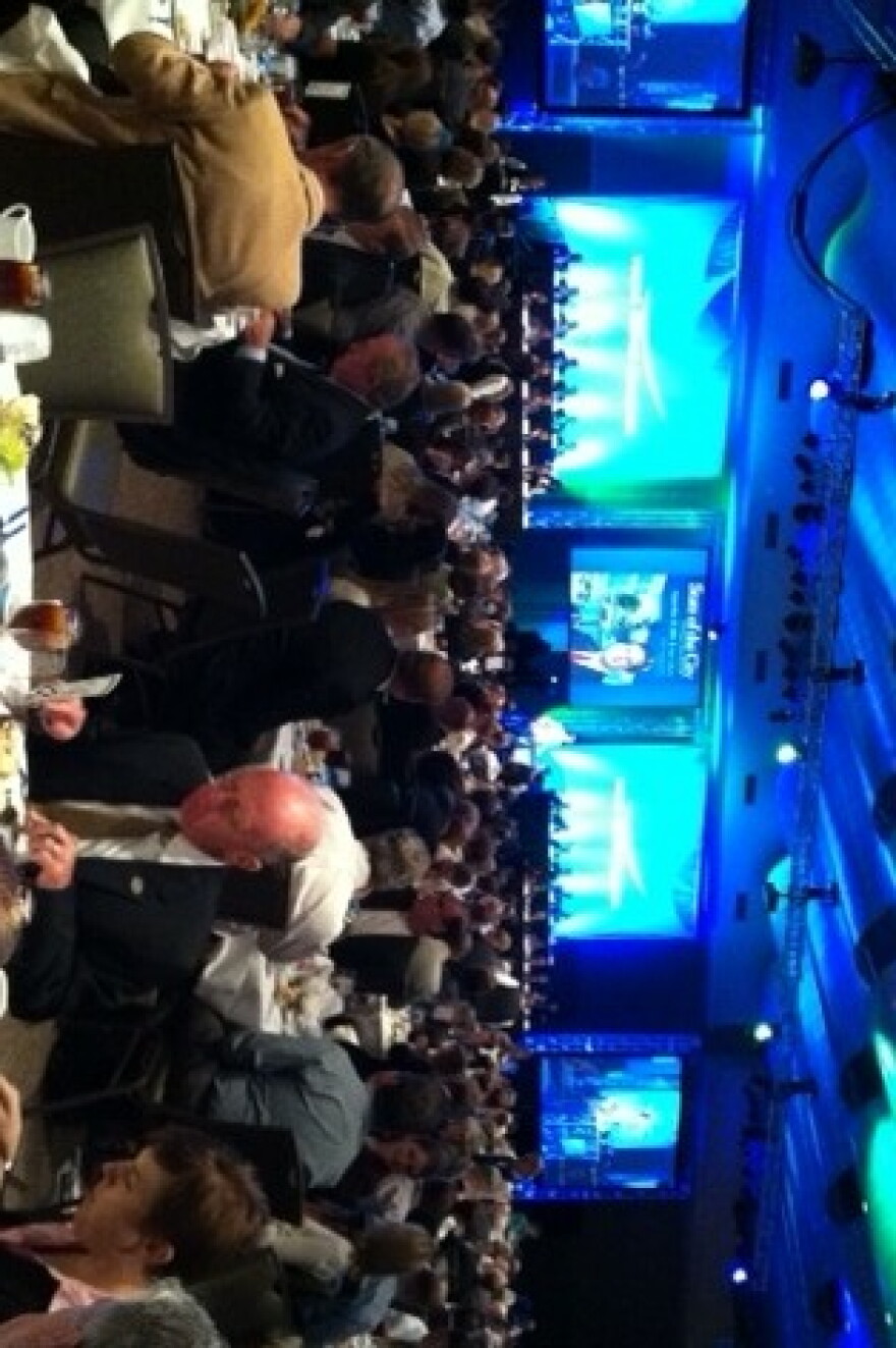 Hundreds crowd into the Convention Center Ballroom for the State of the City address