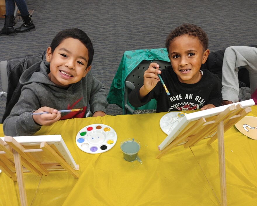 An educational workshop was held on December 17th at Central Library on Kwanzaa called KUUMBA. The goal was teaching children the meaning of the principle KUUMBA which means 'creativity.' The art will be displayed December 31 at the Kwanzaa activity at the African American Museum.