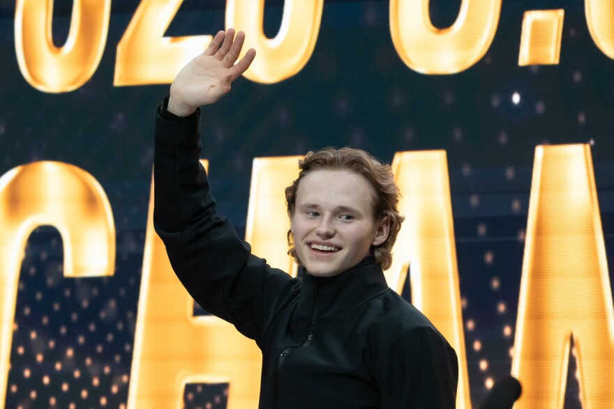 Ilia Malinin wins gold in the men’s free skate during the 2026 U.S. Figure Skating Championships at the Enterprise Center on Saturday, Jan. 10, 2026, in St. Louis’ Downtown West neighborhood.