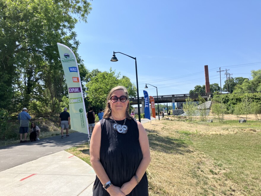 Dabney Sanders on greenway