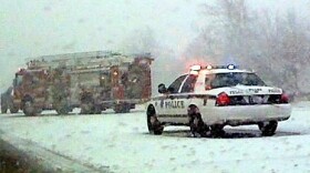 One of the many wrecks across Tulsa. This one was on 169 near 31st.