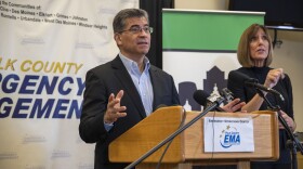 U.S. Health and Human Services Secretary Xavier Becerra visited Polk County on Thursday to encourage more residents to get COVID-19 vaccinations.