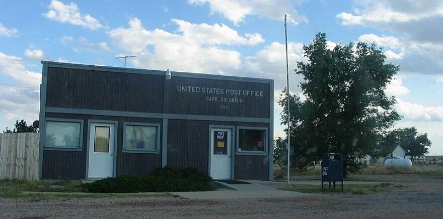The post office in Carr, Colorado, has been targeted for closure.