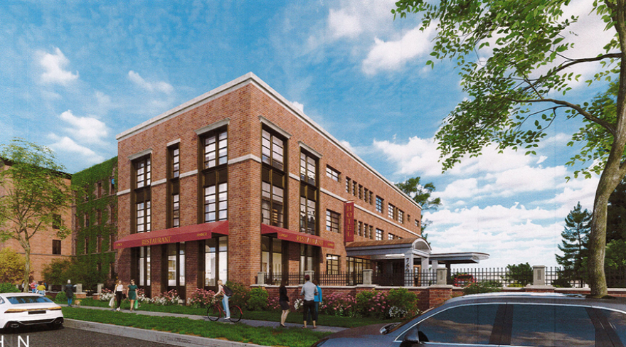 A proposal to convert the former Park Avenue Hospital property near Brunswick Street into a boutique hotel with restaurants and outdoor dining is before City Council for rezoning.