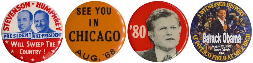 Memorable Dem convention moments: (1) Stevenson opens up VP choice to delegates in '56; (2) riots in the streets of Chicago filter onto the convention floor in '68; (3) Kennedy, not nominee Carter, gives the most poignant speech in '80; (4) history in 2008.