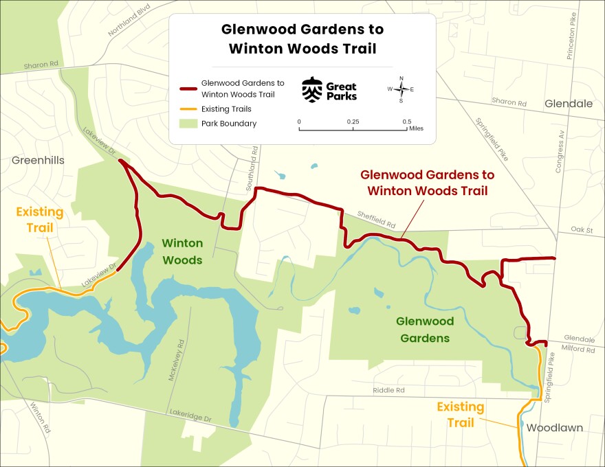 a map of a walking trail