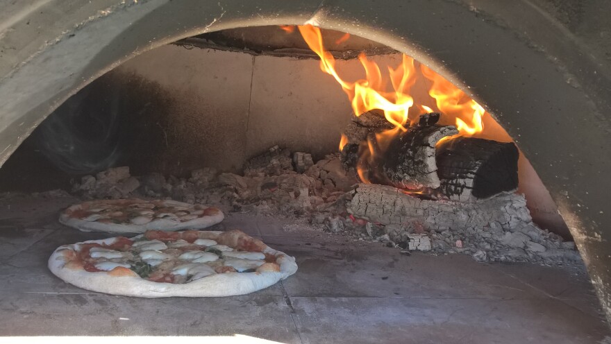 Wood fire plus pizza = Wood-fired Pizza