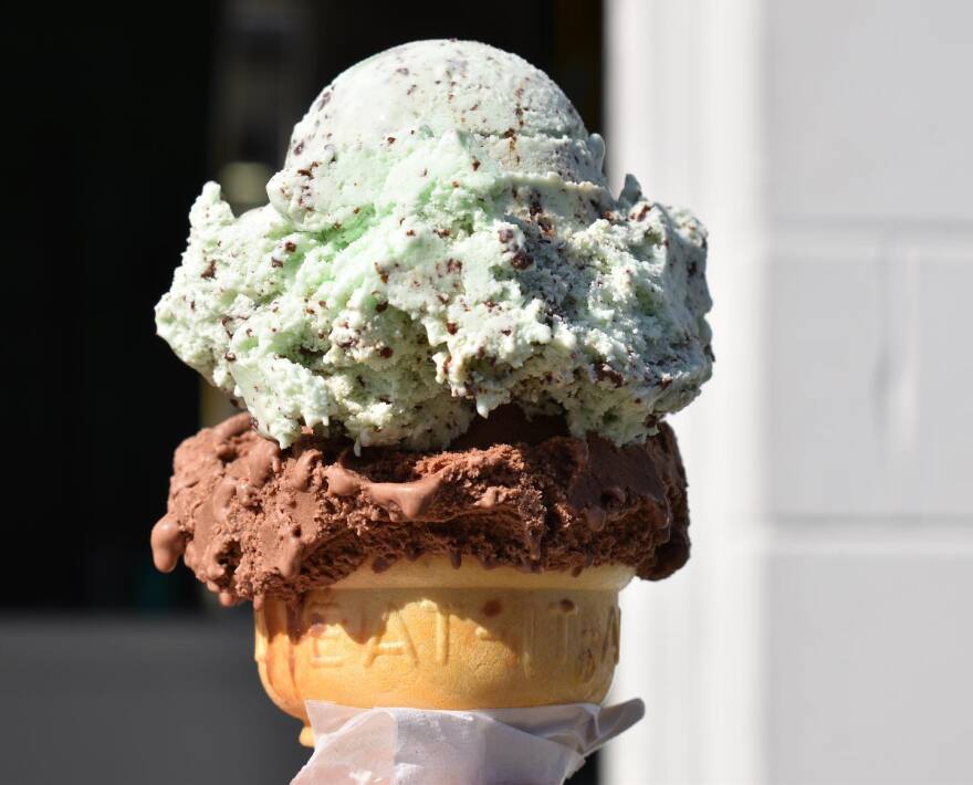 Excelsior Springs' Dari-B Drive-In serves classic ice cream treats, including banana splits, from a walk-up window.