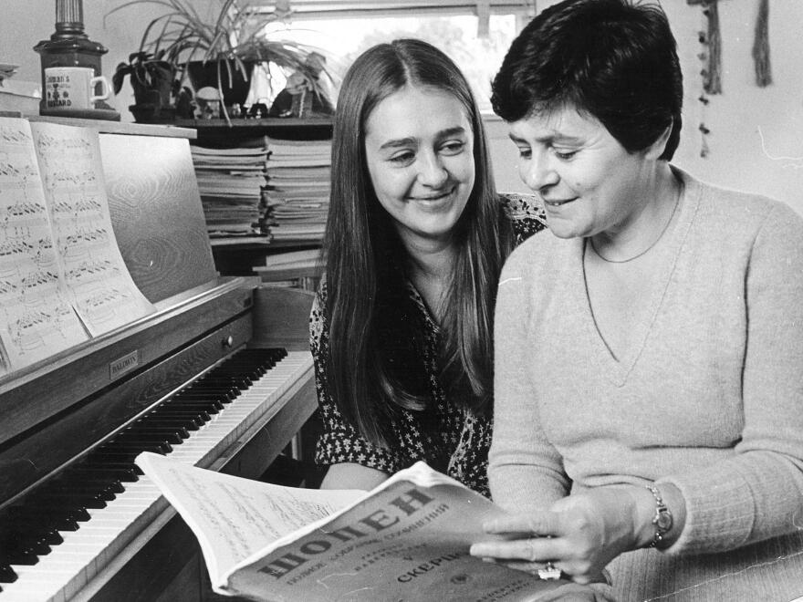 Anya von Bremzen emigrated from Russia with her mother (here, in Philadelphia in 1978) when she was 10 years old.