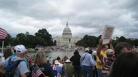 Tea Party protest march on the National Mall, 2009