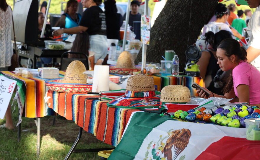 One of the vendor booths at the 5th Annual Hispanic Heritage Celebration. Photo by Allison Diaz.