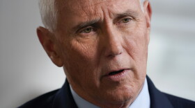 Former Vice President Mike Pence sits for an interview with the Associated Press, Nov. 16, 2022, in New York. Documents with classified markings were discovered in former Vice President Mike Pence's Indiana Home last week, according to his attorney.