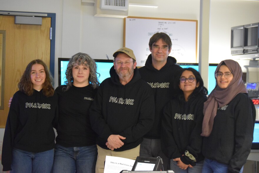 Scott Bailey (third from the left) with the Polar NOx team at the Poker Flat Research Range.