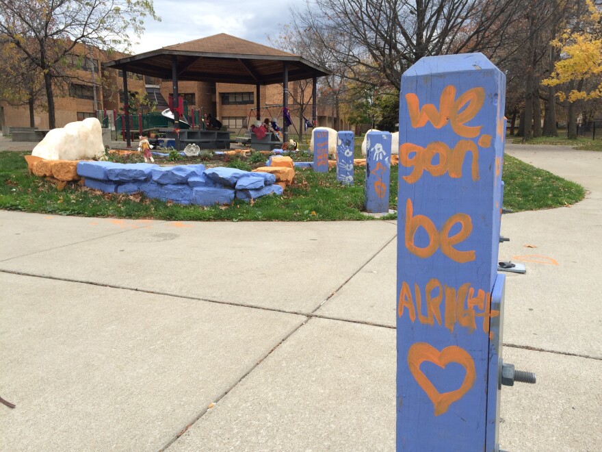 A Butterfly Garden at Cudell is dedicated to Tamir Rice, a 12-year-old killed by police last year. 