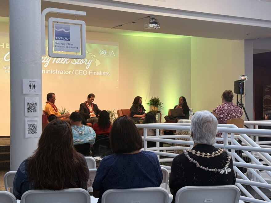 The public on Oct. 15 got to hear from the three finalists for the CEO position on the Office of Hawaiian Affairs.