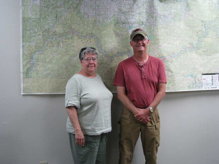 Buffalo River Area Residents Treva Stoops (left) and her Son, Louie Stoops