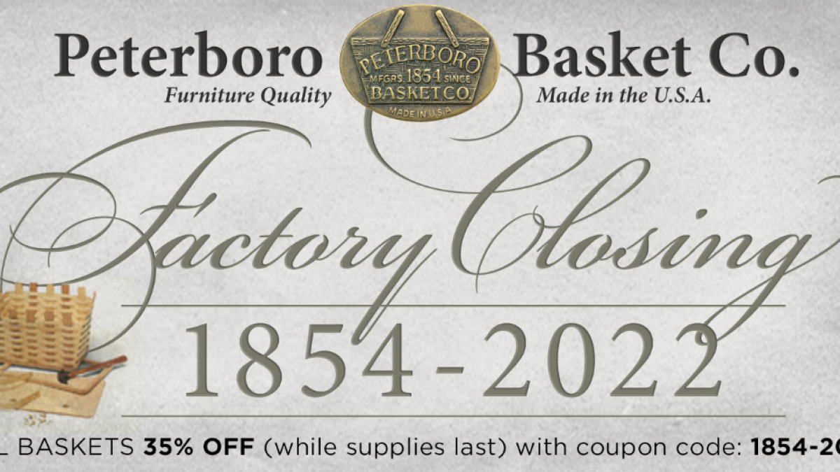 168-year-old Peterboro Basket Co. closing, cites forest pest | New 