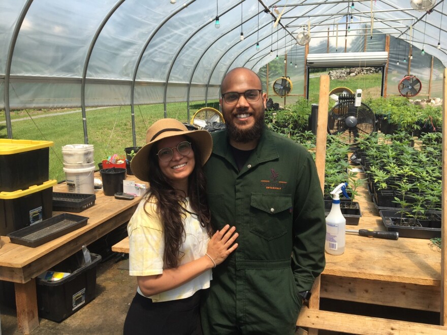 Cindy and Ivan Pudan are the co-owners of Snowbird Botanicals in Barnet. They're one of the first small growers to qualify for the Cannabis Control Board’s social equity program, which means many of their fees will be waived.