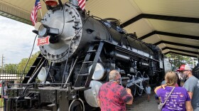 The Frisco 1501, now restored, on display in Rolla's Schuman Park